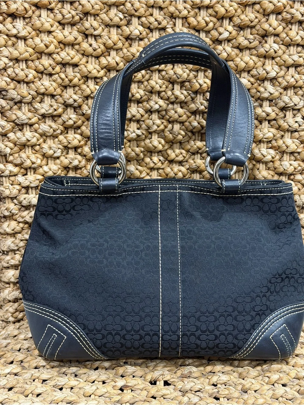 Vintage Coach Soho Jacquard Bag